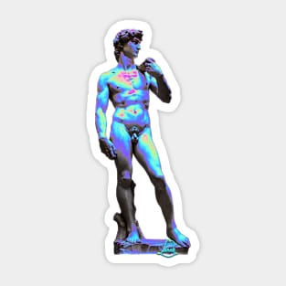 Statue of David Imbued Sticker